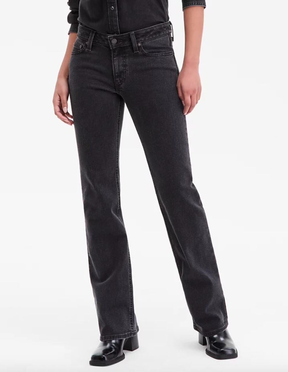 Levi's Super-Low Rise Western Rhinestone Studded Bootcut Denim Jeans 30x32